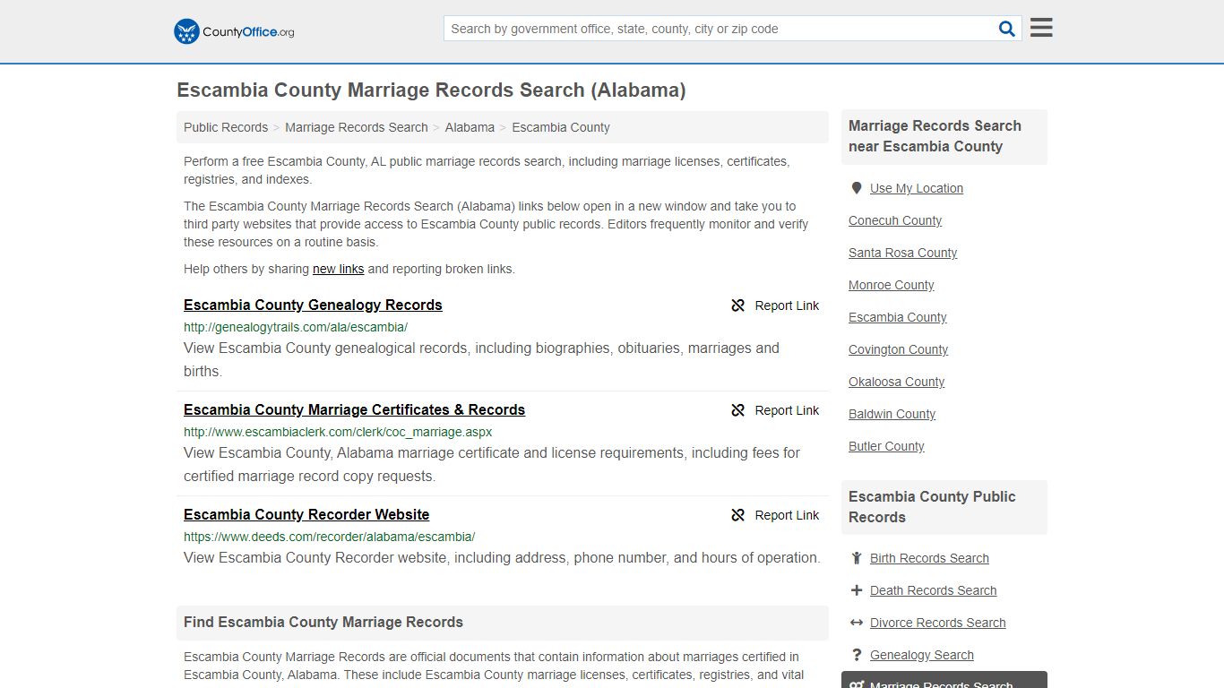 Marriage Records Search - Escambia County, AL (Marriage ...